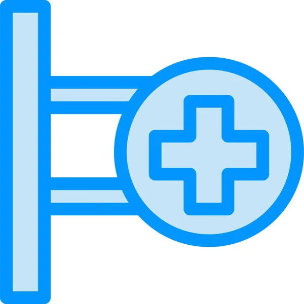 Board Hospital Medical Icon Hospitals Healthcare Category — Stock Vector