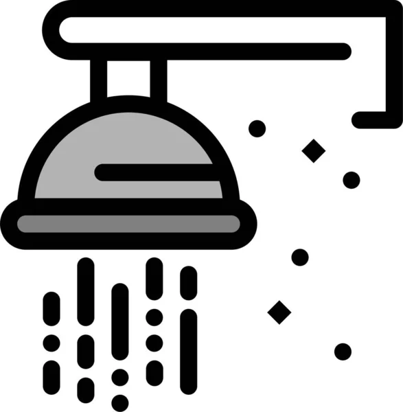 Mechaniczna Ikona Hydrauliki Hydraulicznej Stylu Wypełnionym — Wektor stockowy