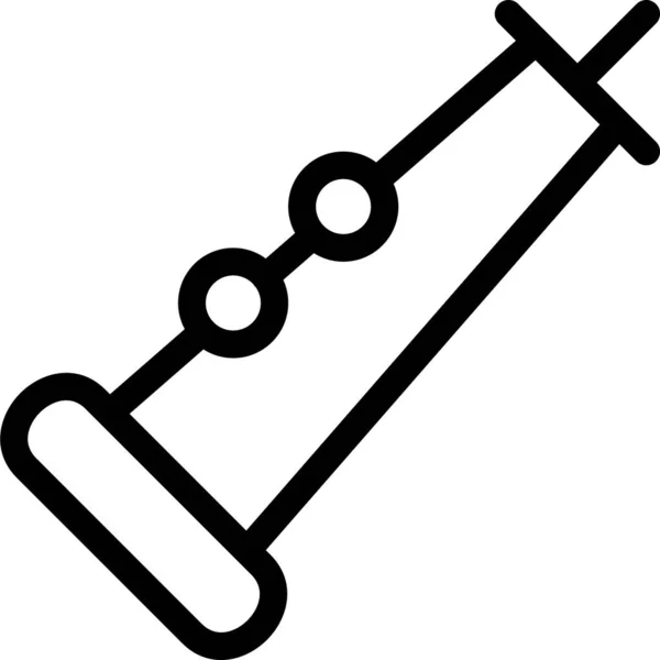 Ícone Instrumento Clarinete Áudio Estilo Esboço — Vetor de Stock