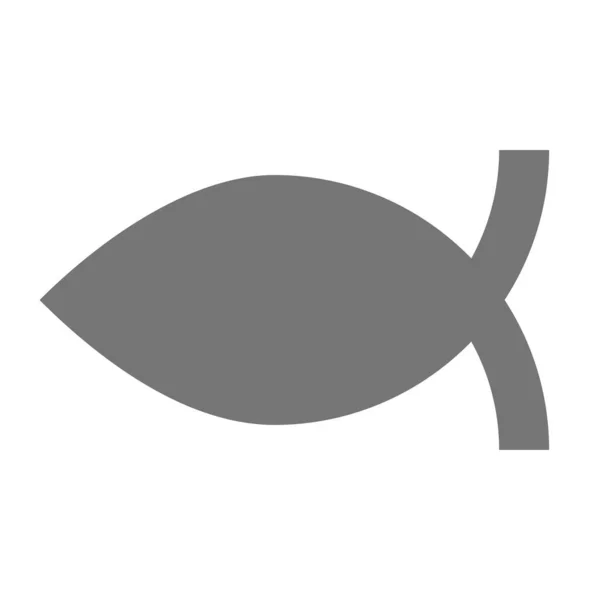 鱼类宗教精神的象征 风格坚实 — 图库矢量图片