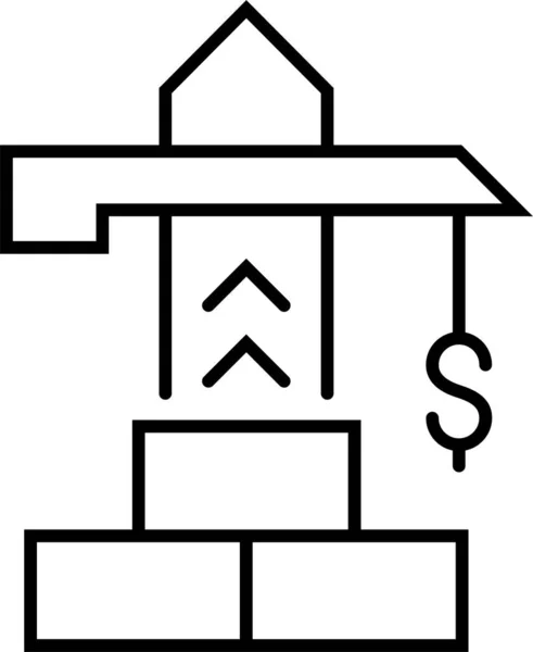 Значок Строительного Крана — стоковый вектор