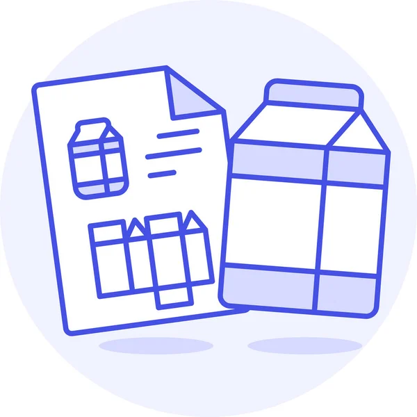 Ikona Designového Boxu Vyplněném Stylu — Stockový vektor