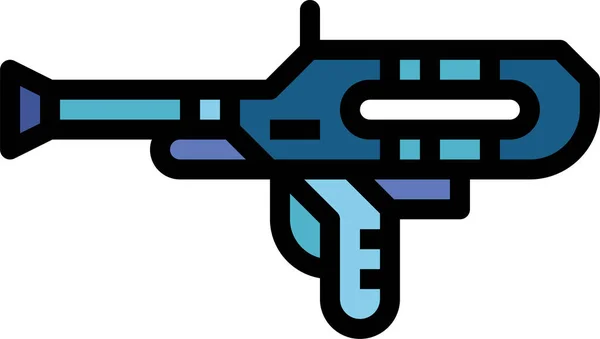 Alien Blaster Pistola Icono — Vector de stock