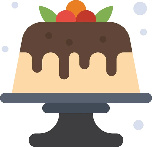Gâteau Boulangerie Icône Dessert Dans Catégorie Des Boissons Alimentaires — Image vectorielle
