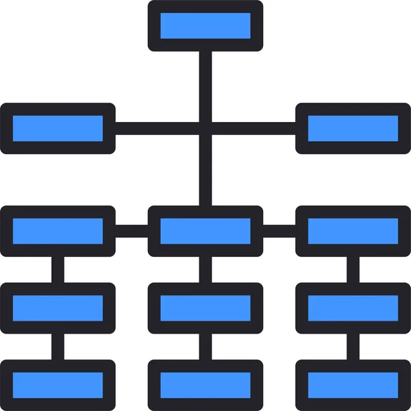 Hiérarchie Structure Organisation Icône — Image vectorielle