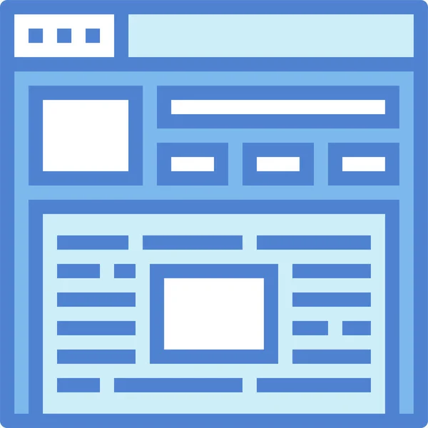 浏览器多媒体页面图标 轮廓风格 — 图库矢量图片