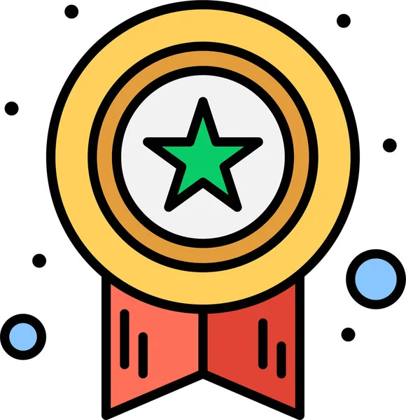 Prix Médaille Étoile Icône Dans Catégorie Marketing Seo — Image vectorielle