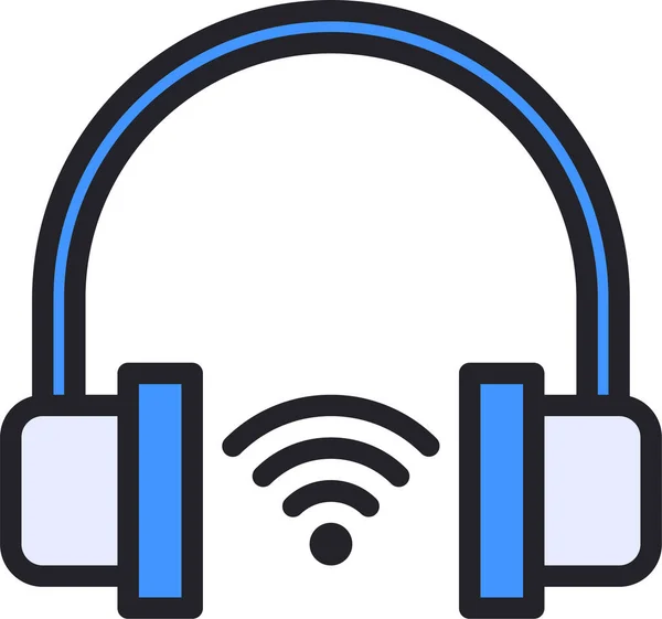 Ikona Obsługi Słuchawek Klienta Kategorii Urządzenia Urządzenia Elektroniczne — Wektor stockowy