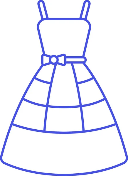 アクセサリーカテゴリの服の服のドレスのアイコン — ストックベクタ