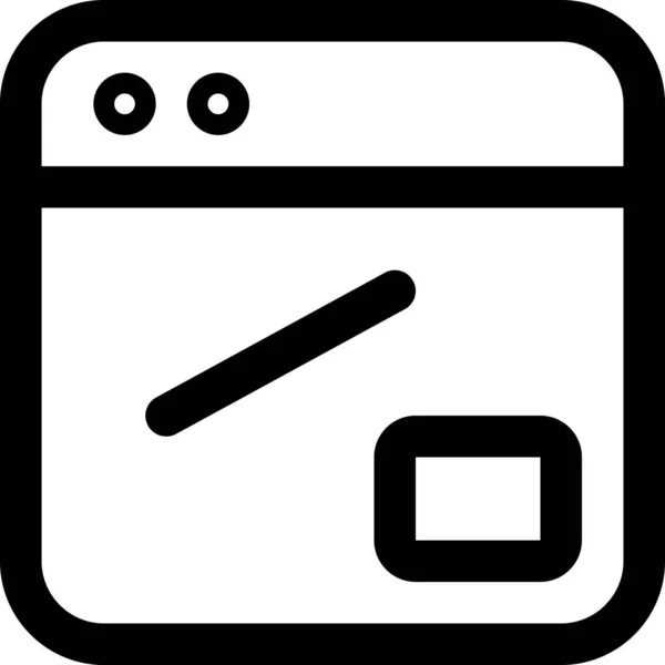 Design Folder Pen Icon Outline Style — Stock Vector