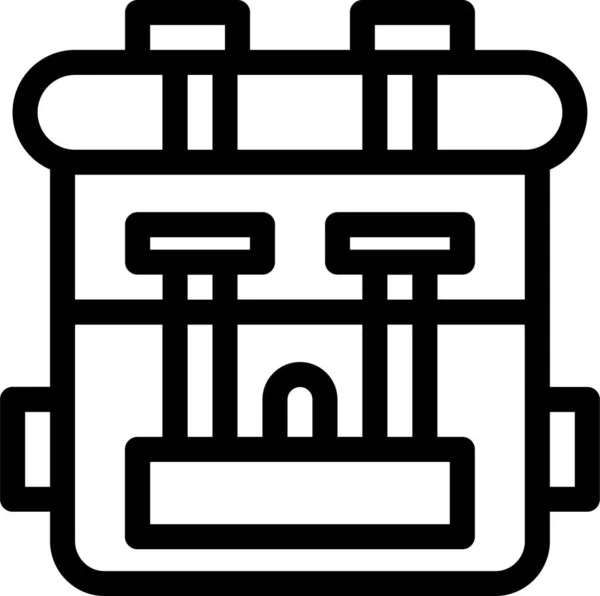 Sac Dos Passe Temps Icône — Image vectorielle