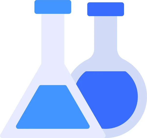 Chemistry Education Flask Icon — Stock Vector