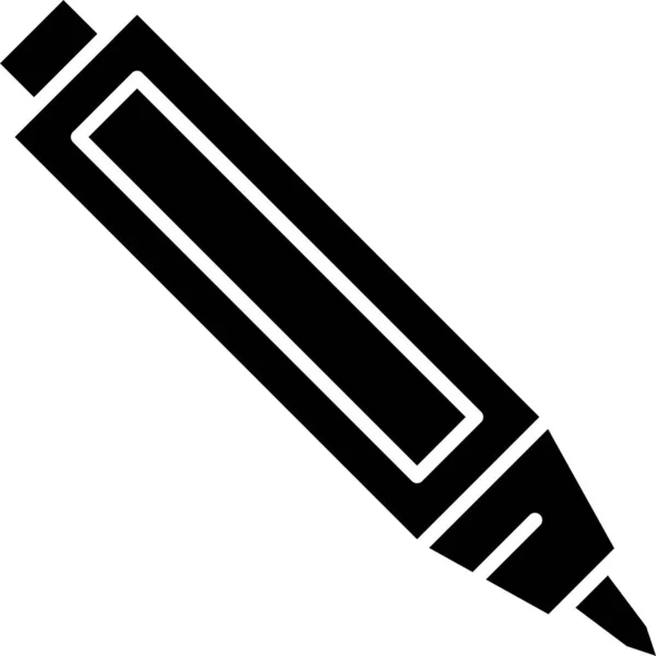 学校学習カテゴリのペン鉛筆アイコン — ストックベクタ