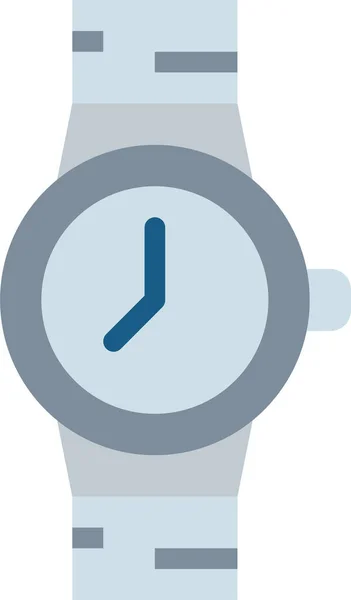 Ρολόι Ρολόι Ρολόι Εικονίδιο Επίπεδη Στυλ — Διανυσματικό Αρχείο