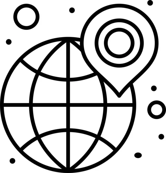 Globus Lieferzeit Symbol — Stockvektor