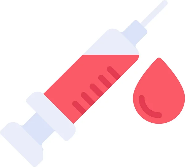 Ikona Injekce Krve — Stockový vektor