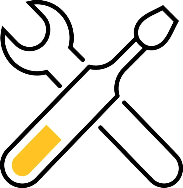 Repairs Screwdriver Settings Icon — Stock Vector