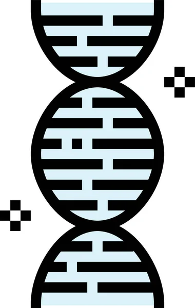 Dna Genetical Healthcare Icon Law Enforcement Category — 图库矢量图片