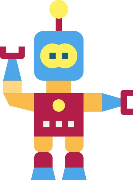 Icono Tecnología Robot Electrónico Categoría Bebés Niños Infancia — Archivo Imágenes Vectoriales