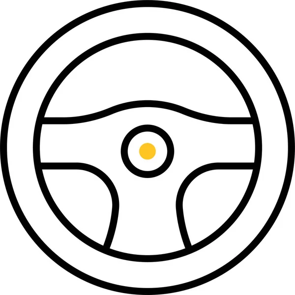 Wheel Car Steering Icon — 图库矢量图片