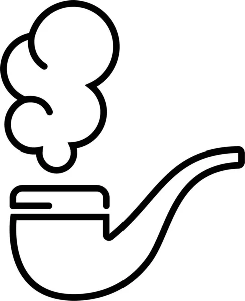 London Pipe Smoke Icon — Stock Vector