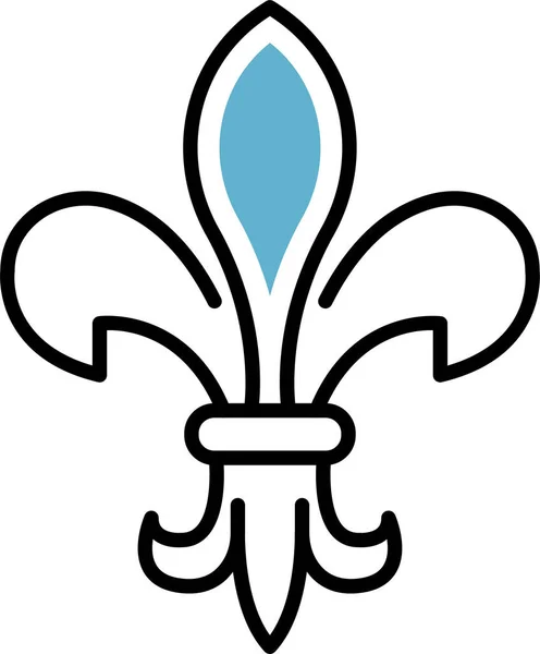 Frankreich Wappen Ikone — Stockvektor