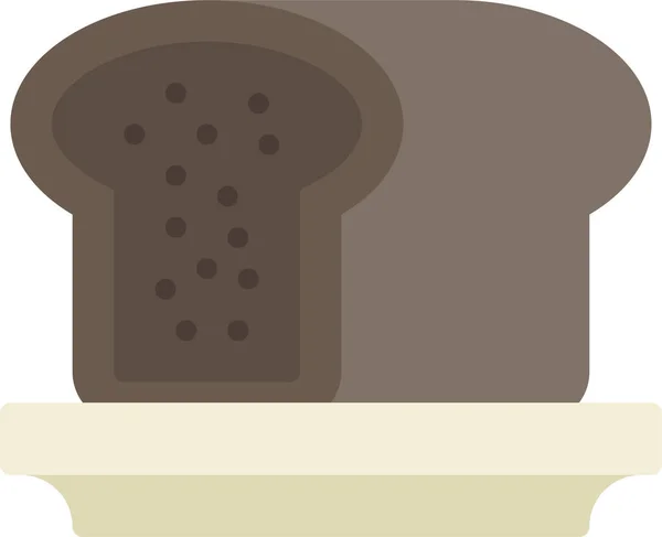 Pane Panetteria Icona Pasto — Vettoriale Stock