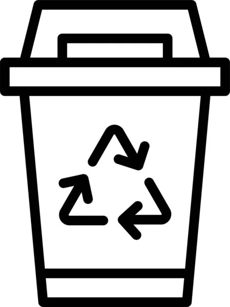 Vuilnisbak Pictogram — Stockvector