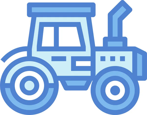 Ikona Transportu Ciągnika Samochodowego Pojazdach Kategorii Środków Transportu — Wektor stockowy
