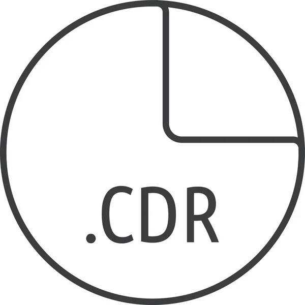 Cdr文件格式图标 轮廓样式 — 图库矢量图片
