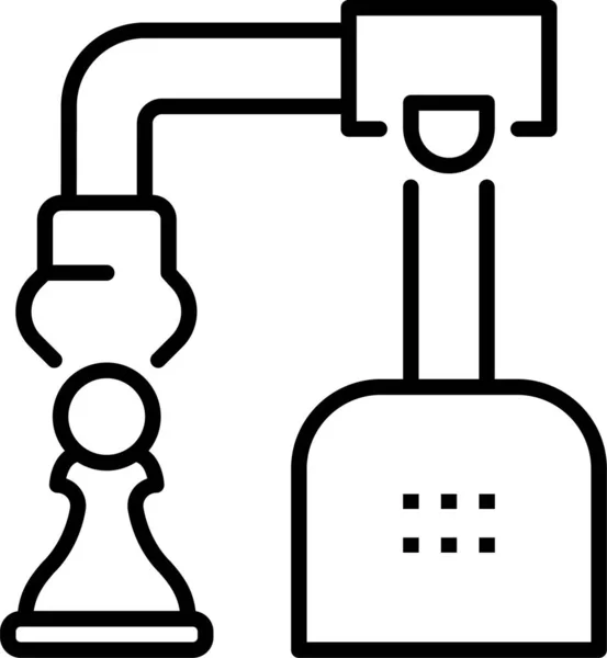 Intelligentie Schaken Robots Pictogram — Stockvector