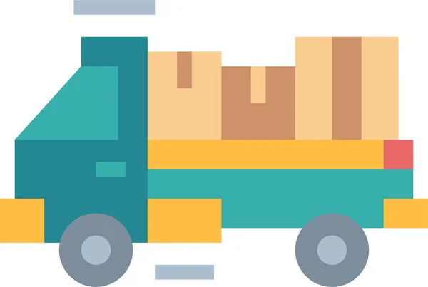 Delivery Move Truck Icon Business Management Category — 图库矢量图片