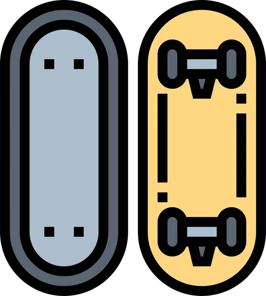 Mode Freizeit Skate Ikone Der Kategorie Kleidung Accessoires — Stockvektor