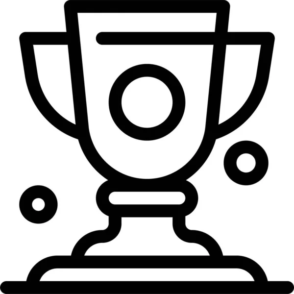 Επίτευγμα Εικονίδιο Κύπελλο Βραβείο Στυλ Περίγραμμα — Διανυσματικό Αρχείο