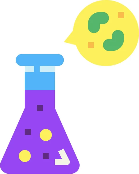 Chemistry Flask Science Icon Science Research Category — 图库矢量图片