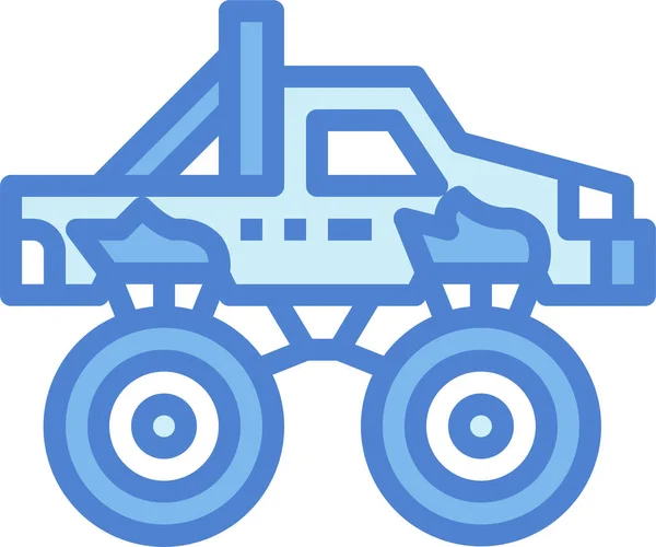 Tractor Icono Web Ilustración Simple — Archivo Imágenes Vectoriales