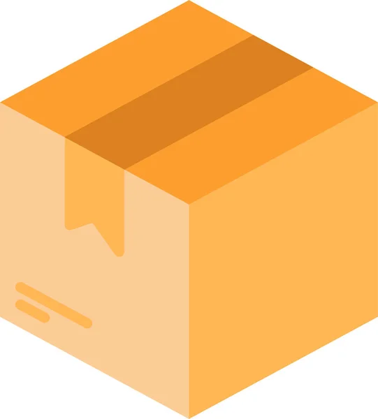 Caja Entrega Logística Icono — Vector de stock
