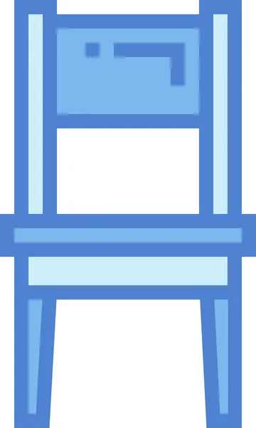 Cadeira Sentar Ícone Estilo Esboço Preenchido —  Vetores de Stock
