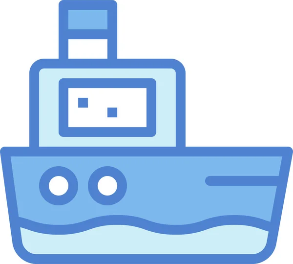 Boot Zeeschip Icoon — Stockvector