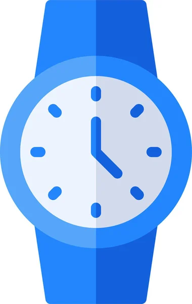 Icono Moda Reloj Alerta Estilo Plano — Vector de stock