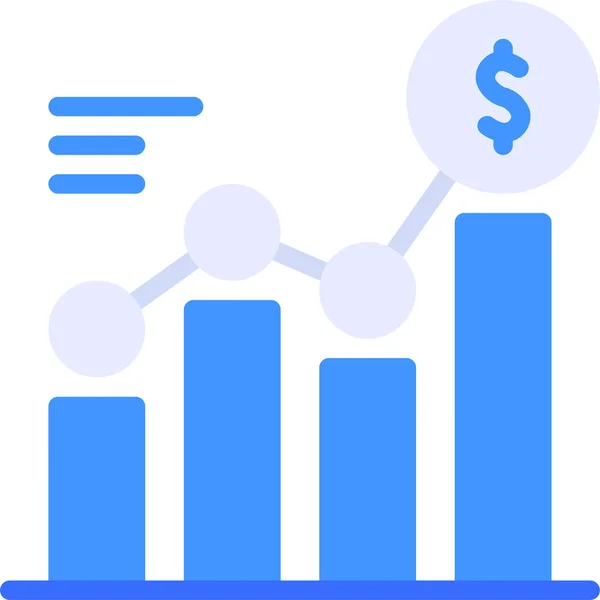 Icona Statistiche Grafico Torta — Vettoriale Stock