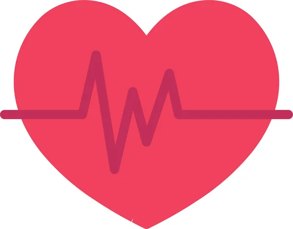 Hartslagcardiogram Icoon — Stockvector
