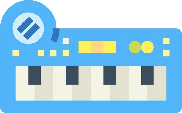 Keyboard Musik Piano Ikone Der Kategorie Babys Kinder Kindheit — Stockvektor