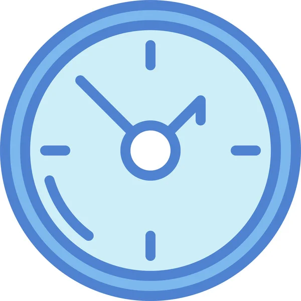 Clock Date Icon Filled Outline Style — 스톡 벡터