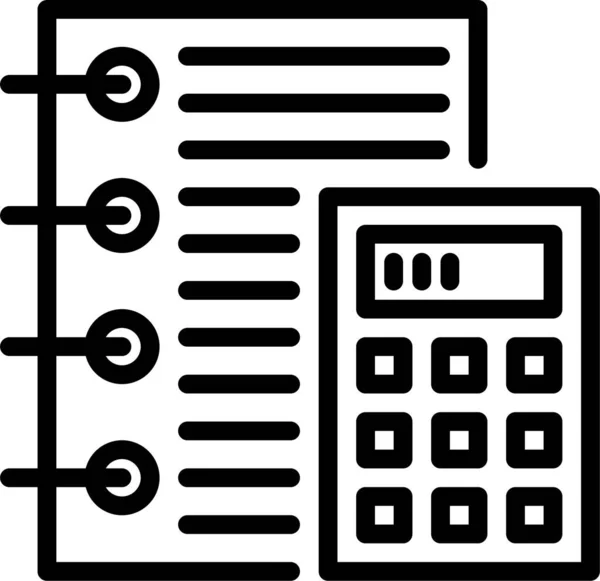 Calculator Document File Icon — Stock Vector