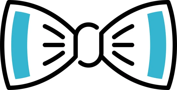 Krawatte Zubehör Fliege Symbol — Stockvektor