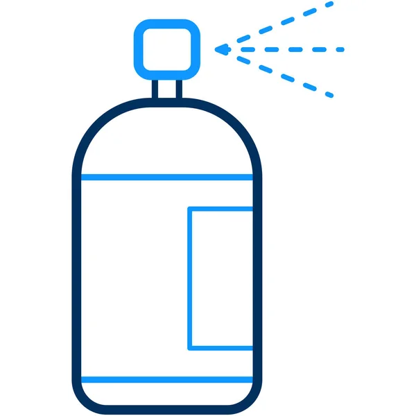 Butelka Spray Artystycznej Ikony Zarysie Stylu — Wektor stockowy