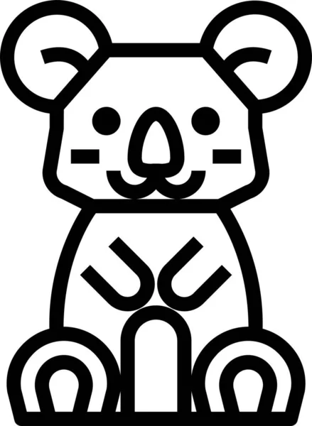 Animal Australia Bear Icon Animal Category — Stockvektor