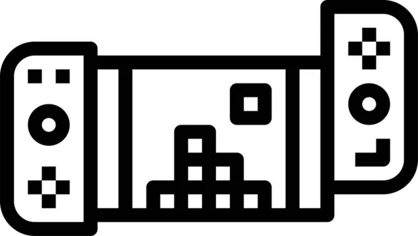 Консольна Іконка Кишенькового Пристрою Ігровій Категорії — стоковий вектор