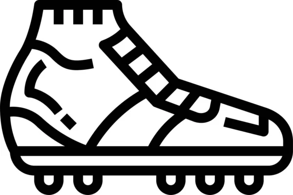 Значок Взуття Чоботи Взуття Контурному Стилі — стоковий вектор